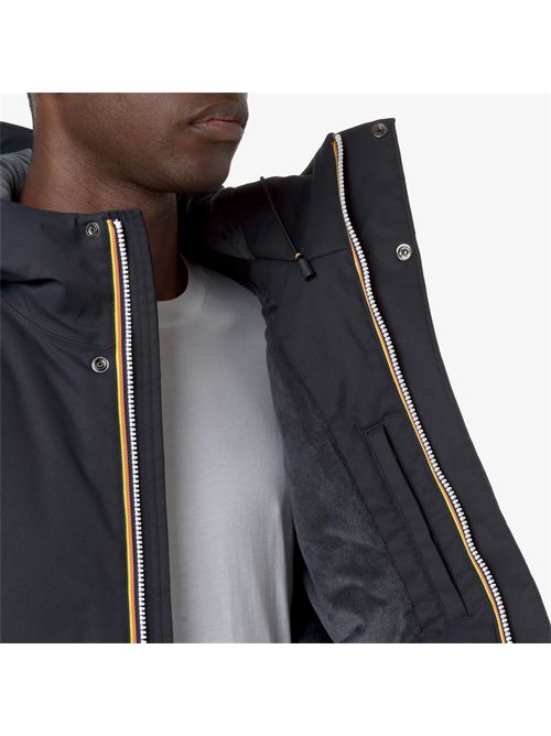 Giacca Jacko twill marmotta uomo colore blu K-WAY | JACKO TWILL MARMOTTAAL9